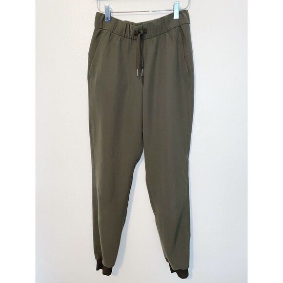 Lululemon Stretch Hi-Rise Jogger Olive Green Size 2 - Picture 1 of 8
